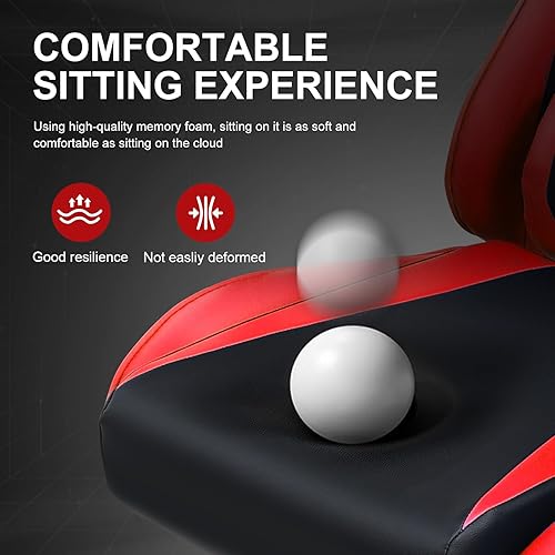 Miniatura 5 de GTRACING Silla de Gaming con Reposapiés, Silla Ergonómica de Escritorio para Juegos de Computadora, Silla de Gaming Reclinable con Ajuste de Altura
