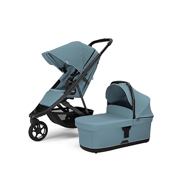 Thule Spring 2 Single Child Stroller, Lightweight & maneuverable, Compact fold, Ventilated Canopy, Adjustable Handlebar