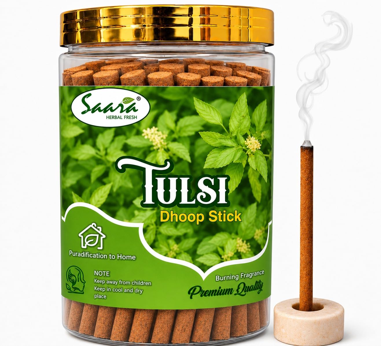 Holy Basil Dhoop Sticks, 100g | Tulsi Incense | Tulasi Sambrani Sticks | Tulsi Sugandh Dhoop | Spiritual Aroma-picture-19