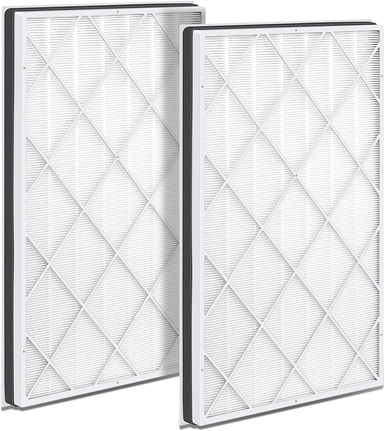 HE601 Replacement Filter 2 Pack Compatible with Shark 6-Fan HE601 HE602, Compare to Part # HE6FKPET, HE6FKBAS, HE6FKPRO