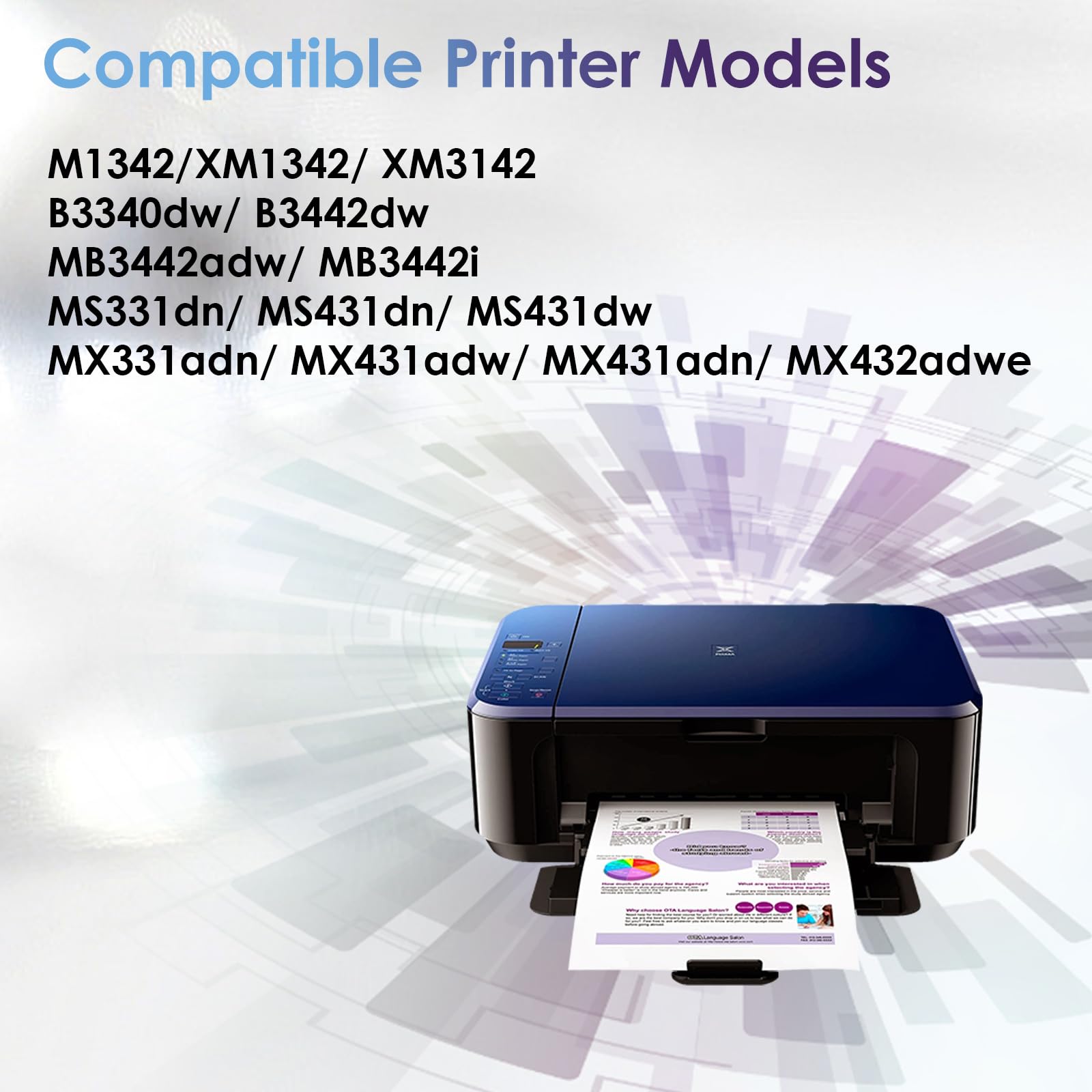ZHINGUAN Remanufactured Drum Unit 55B0ZA0 Photoconductor Unit For