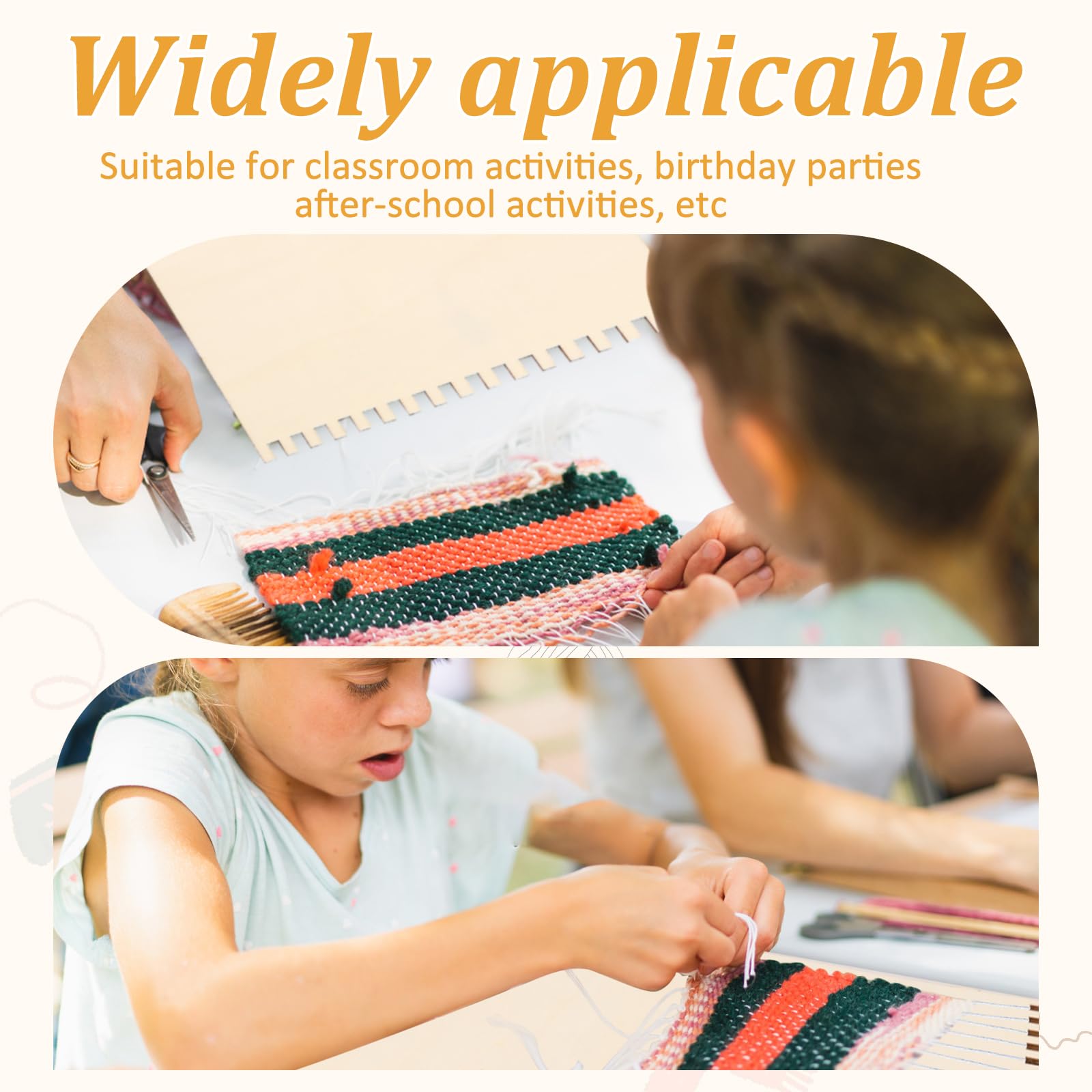Kit 20 Telai In Legno Per Tessitura GLMFAN – Tavole Dentellate Per Principianti, Per Sciarpe, Coperte E Gioielli, Ideali Per Bambini E Adulti
