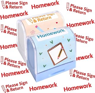 Fancy Land Homework Stamps Teacher Stamps for Classroom Self Inking Grading Stampers for Kids Students Homework Behavior Supplies 2Pcs