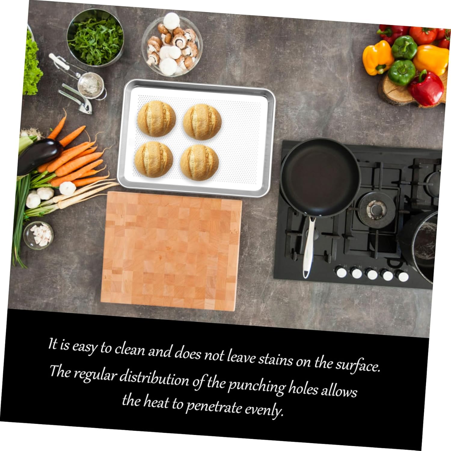 1pc Rectangular Roasting Pan Baking Dish for Meat Vegetables and Cakes Rustproof Kitchen Essential Easy to Use and Clean for Oven Cooking and Food Storage