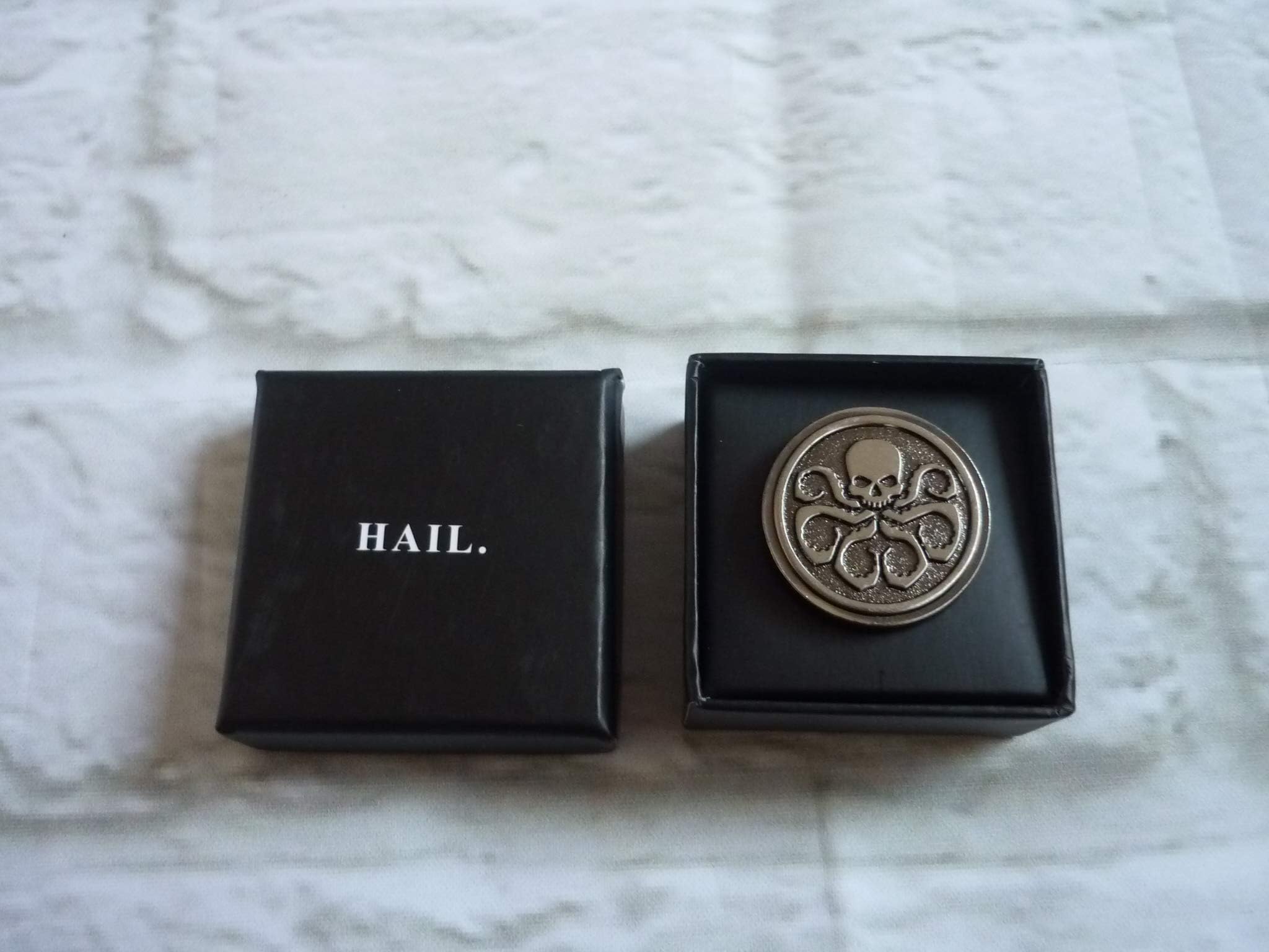 Lootpins Badge pin loot crate marvel gear goods Hydra logo