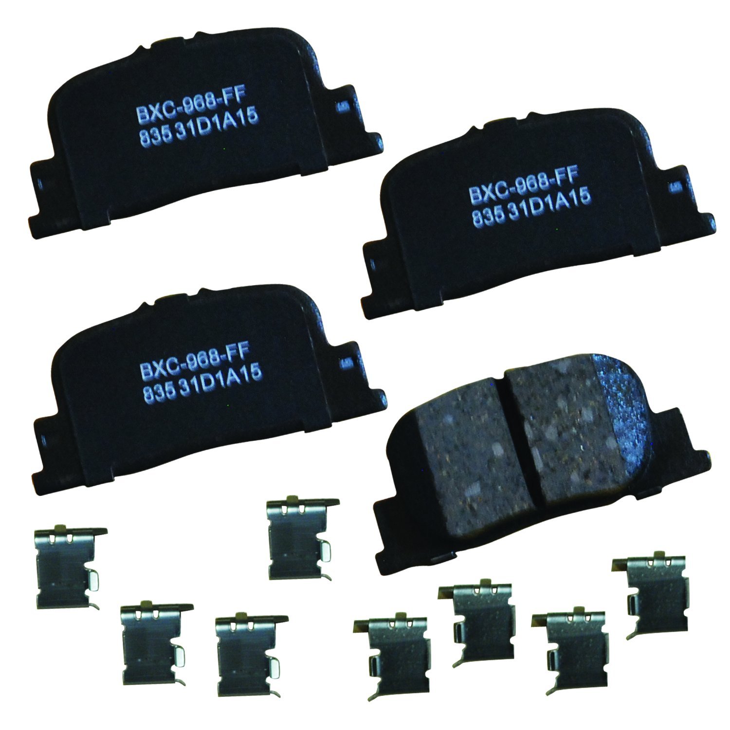 Bendix Premium SBC835 Ceramic Rear Brake Pads for Lexus ES300 2001-2000, Scion tC 2010-2005, Toyota Camry 2001-2000