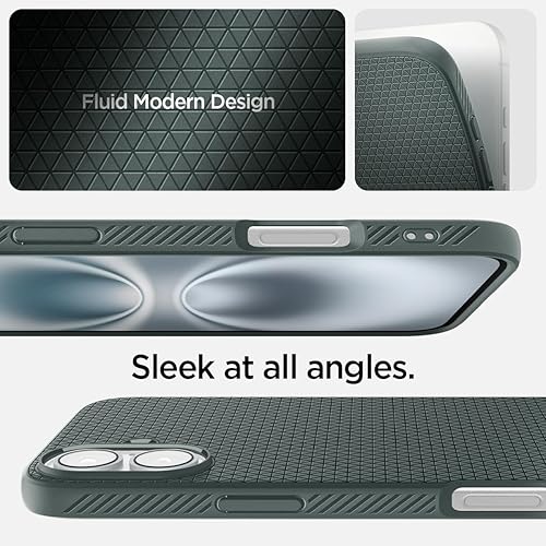 Vista 309 de Spigen Liquid Air - Funda diseñada para iPhone 13 Pro Max (2021), color negro mate