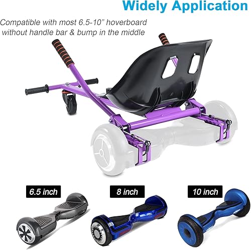 Miniatura 5 de No se requieren correas de fijación de asiento para aeropatineta, accesorio de Go Kart con mecanismo de bloqueo, carrito de 265 libras de 26 a 34.5