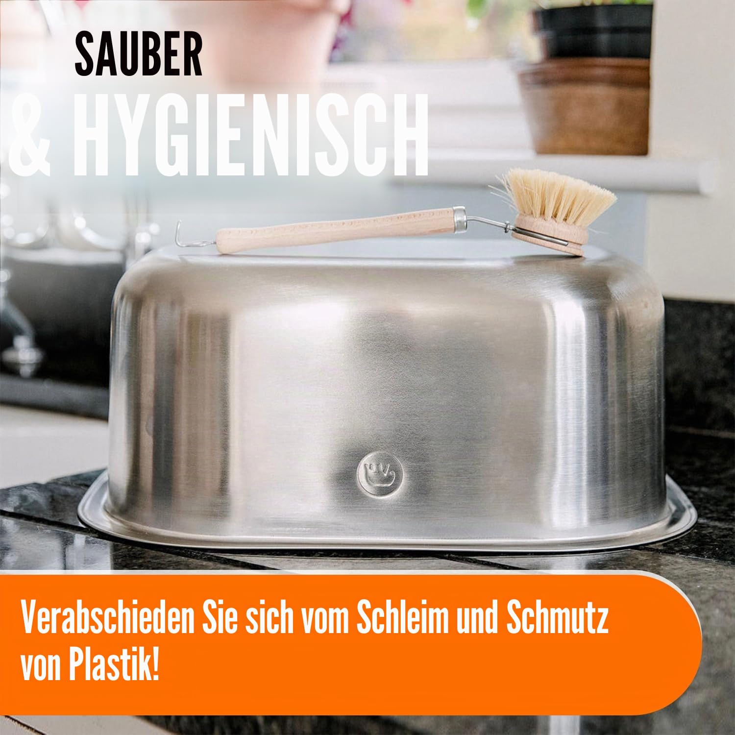 Elephant Box Spülschüssel aus Edelstahl | plastikfrei 10 Liter Spülschüssel