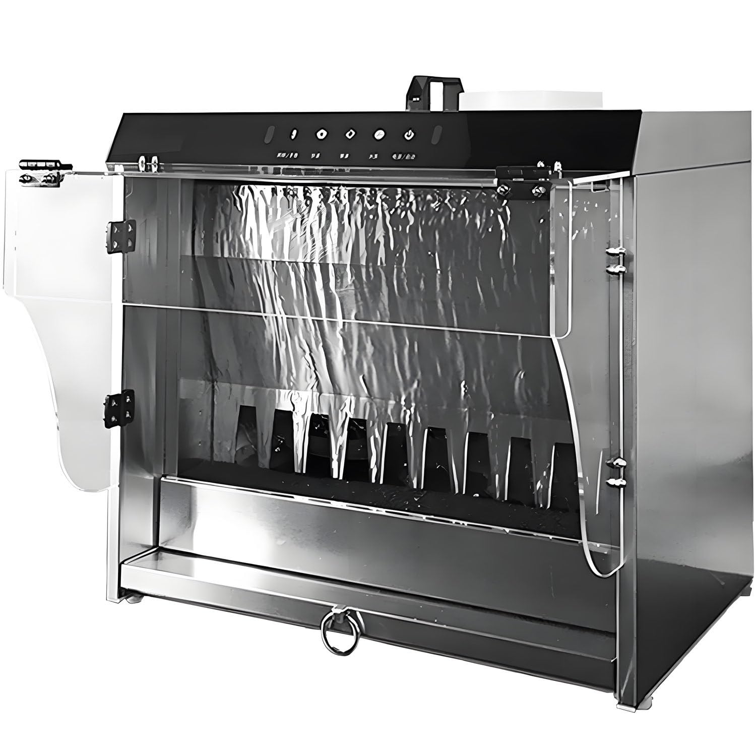 Touch-Control Waterfall Airbrush Booth, Dual Filtration for Model Art