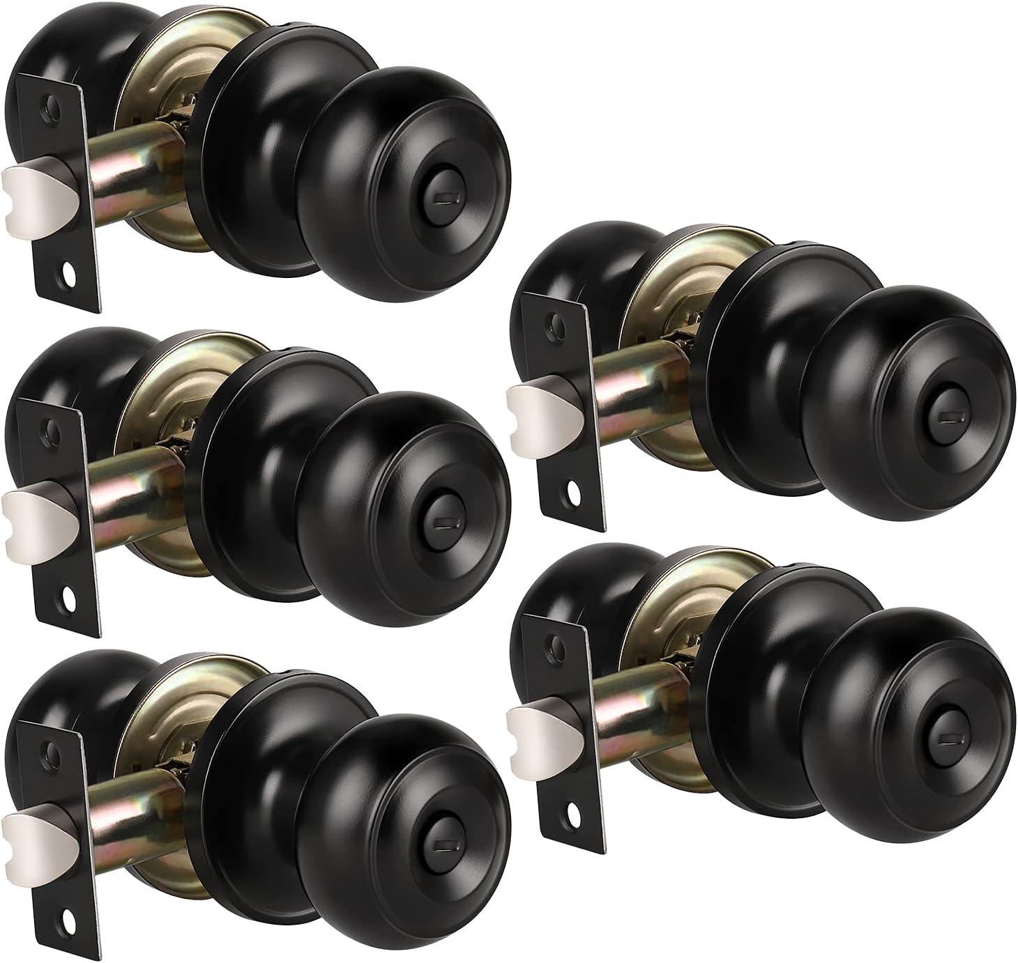 Black Contemporary Door Knob