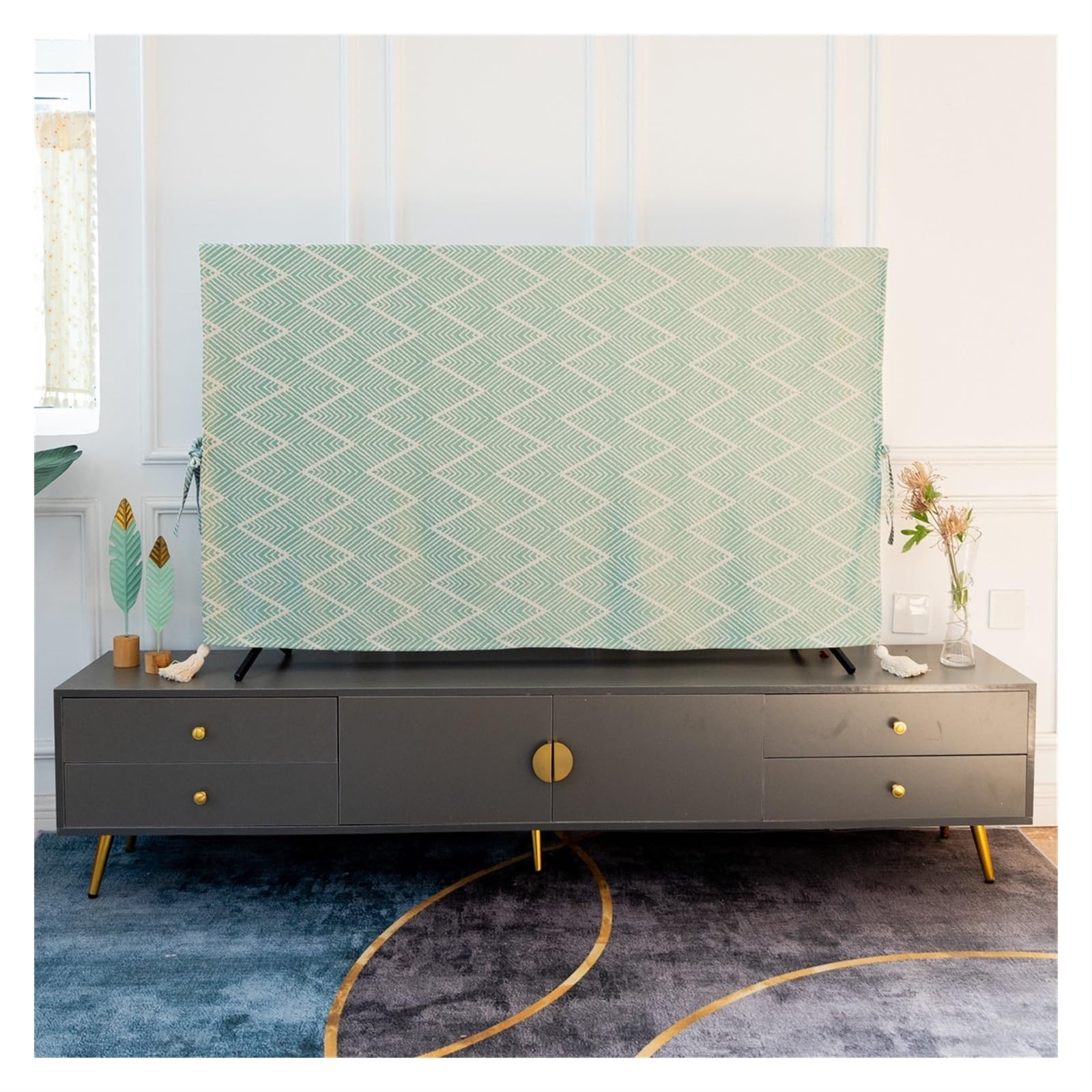 Housse de protection poussière TV serviette murale 60-65