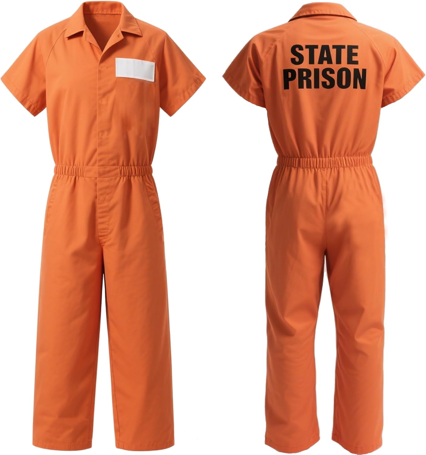 8Pcs Prisoner Costume Halloween Orange Prison Jumpsuit Costume the Inmate Prisoner Outfit Set Men and Women - Image 2