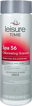 Leisure Time 22337A Spa 56 Chlorinating Granules, Bucket for Crystal Clear Water Maintenance, 2lbs