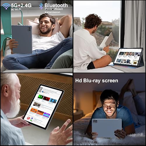 Miniatura 8 de BYANDBY Tablets 2023 La tableta 2 en 1 con teclado, tableta de 10 pulgadas Android 11, 6GB+128GB512GB Expand, 5G Wi-Fi 6, cámara dual, tableta GMS