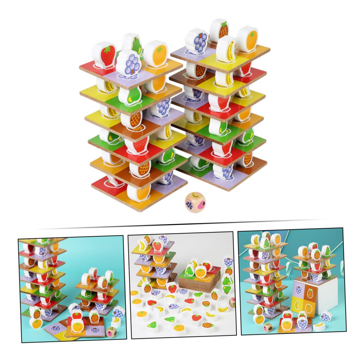 ifundom Juguete Apilable de Madera Equilibrado para Niños, 1 Juego