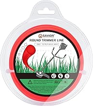 Savior Universal Strimmer Wire 1.6mm x 40m String Trimmer Line 1.6mm Strimmer Line Round Nylon Grass Strimmer Cord for Park Garden Field Lawn, 1.6mm(.065") x 40m Round