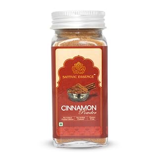 Sattvic Essence Pure Cinnamon Powder | Natural & Aromatic Dalchini Powder | Adds Warm Flavor to Tea, Baking & Cooking | No Preservatives | Freshly Packed