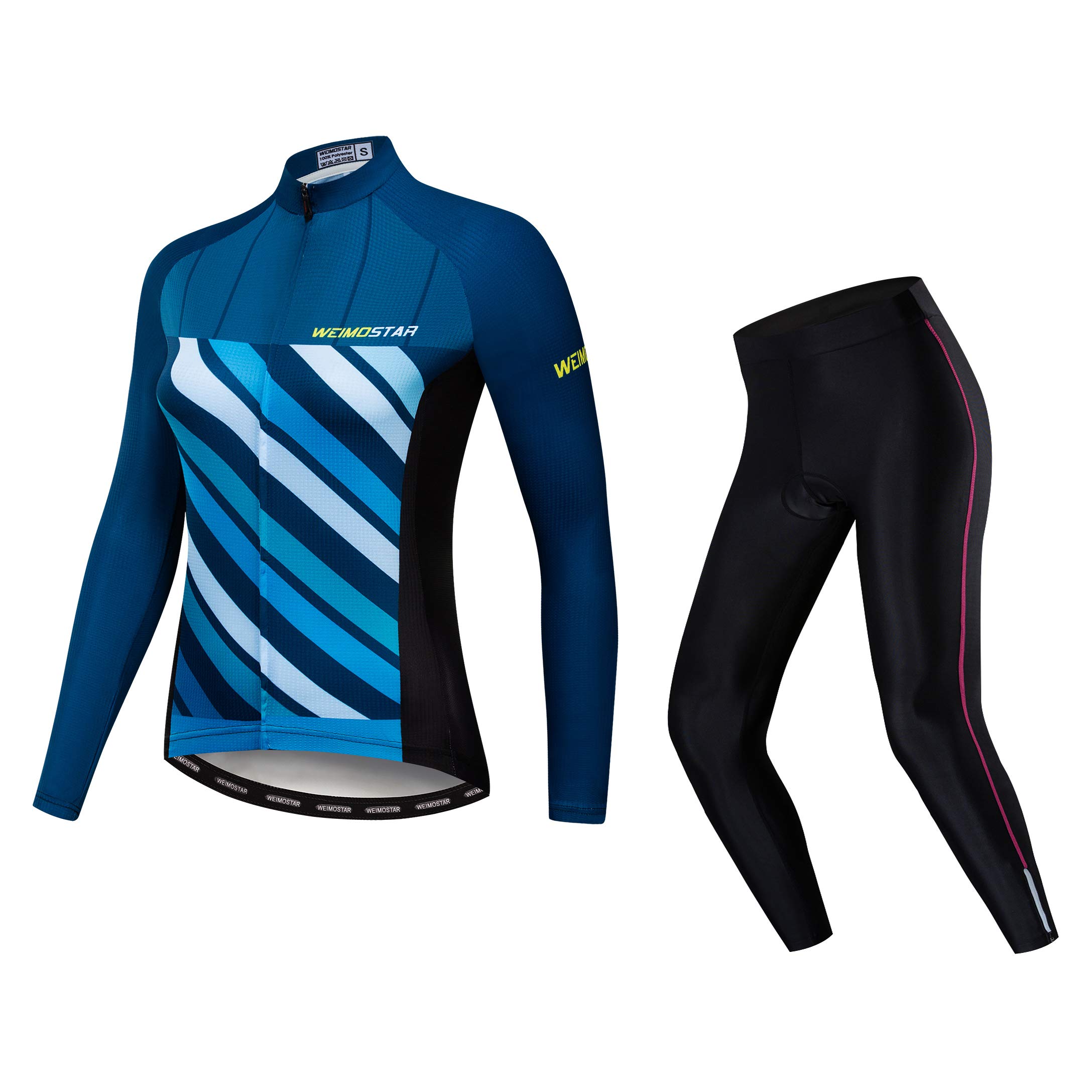 JPOJPO Women's Cycling Jersey, Long Sleeve Bike Jersey, Spring Autumn Youth Girl Ladies Clothing