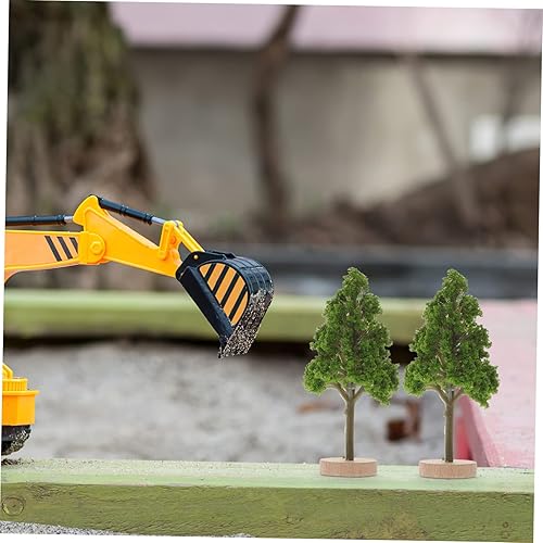 Miniatura 2 de DECHOUS 4 piezas de árbol modelo de oficina, decoración de escritorio, mini accesorios, decoración de miniture, modelo de escenario estático,