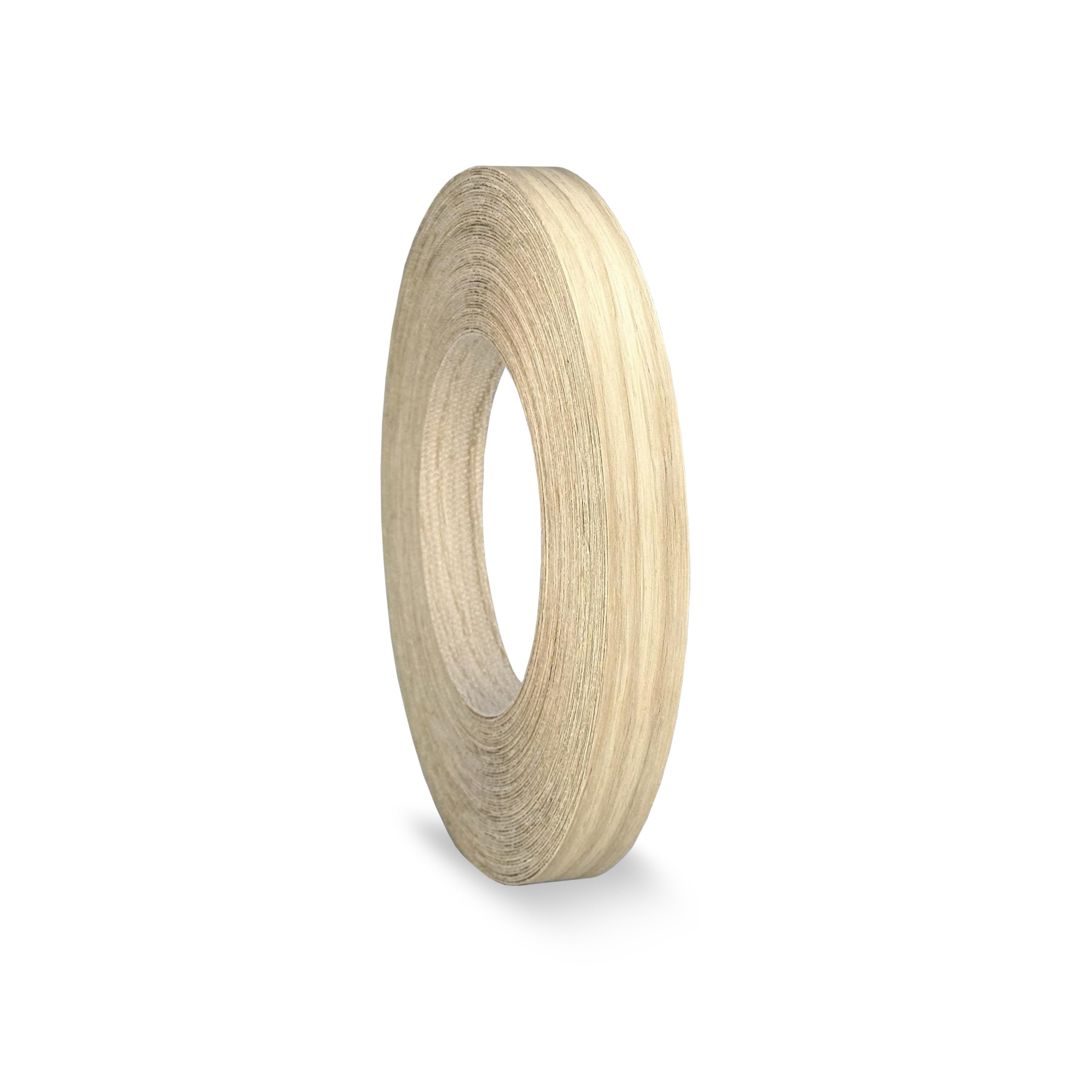 Oak Edging 22 mm x 7.5 m Pre Glued Adhesive Real Wood Veneer Edge Banding Tape Kitchen Cabinet Repair Worktop Laminate Shelf Table Door Cupboard Plywood Formica Chipboard Furniture Strip Wood Fix Trim