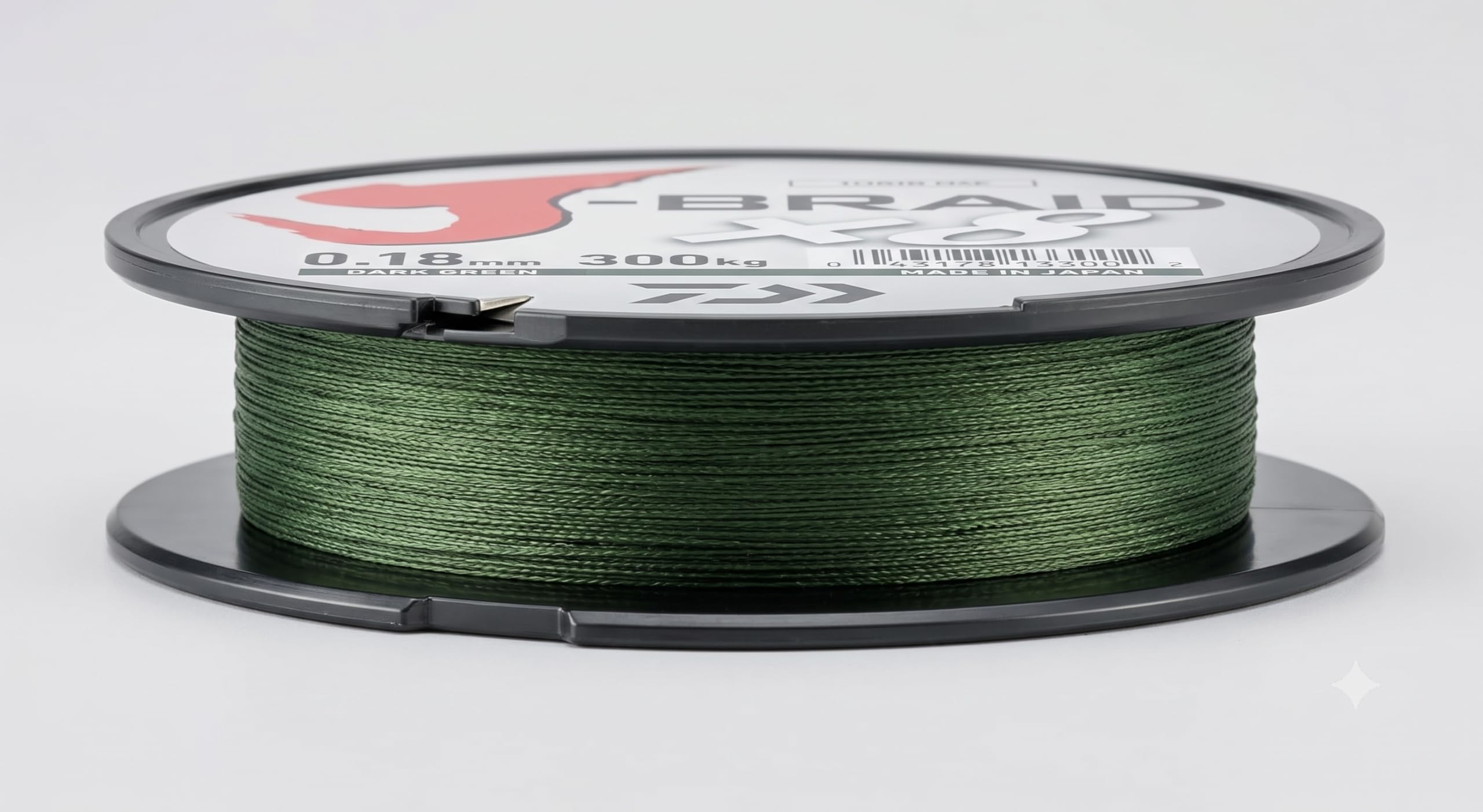 Daiwa J-trenza 8 trenza 300 M de colour verde oscuro - hilo de pesca