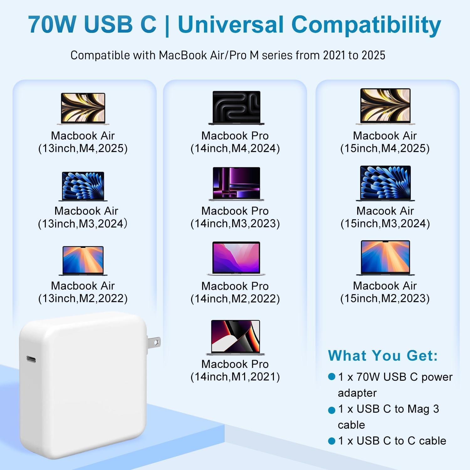 Amazon.com: Charger for MacBook Air 15 13 Inch Mac Book Pro14 Inch