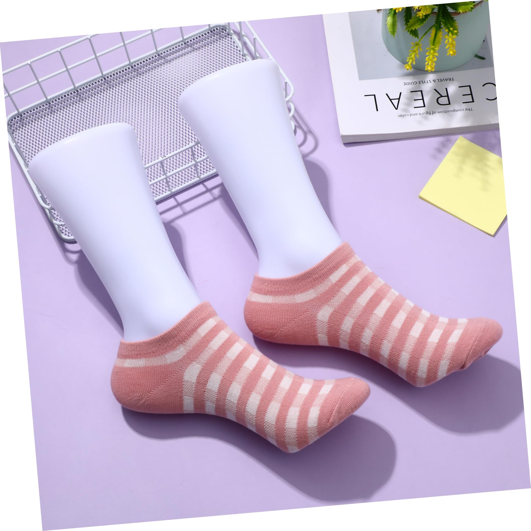 2 Stück Weiße Fake Feet aus Pp Kunststoff für Damen Kurze Socken Display Praktische Fußpuppe zum Präsentieren von Socken und Schuhen im Zuhause oder Geschäft