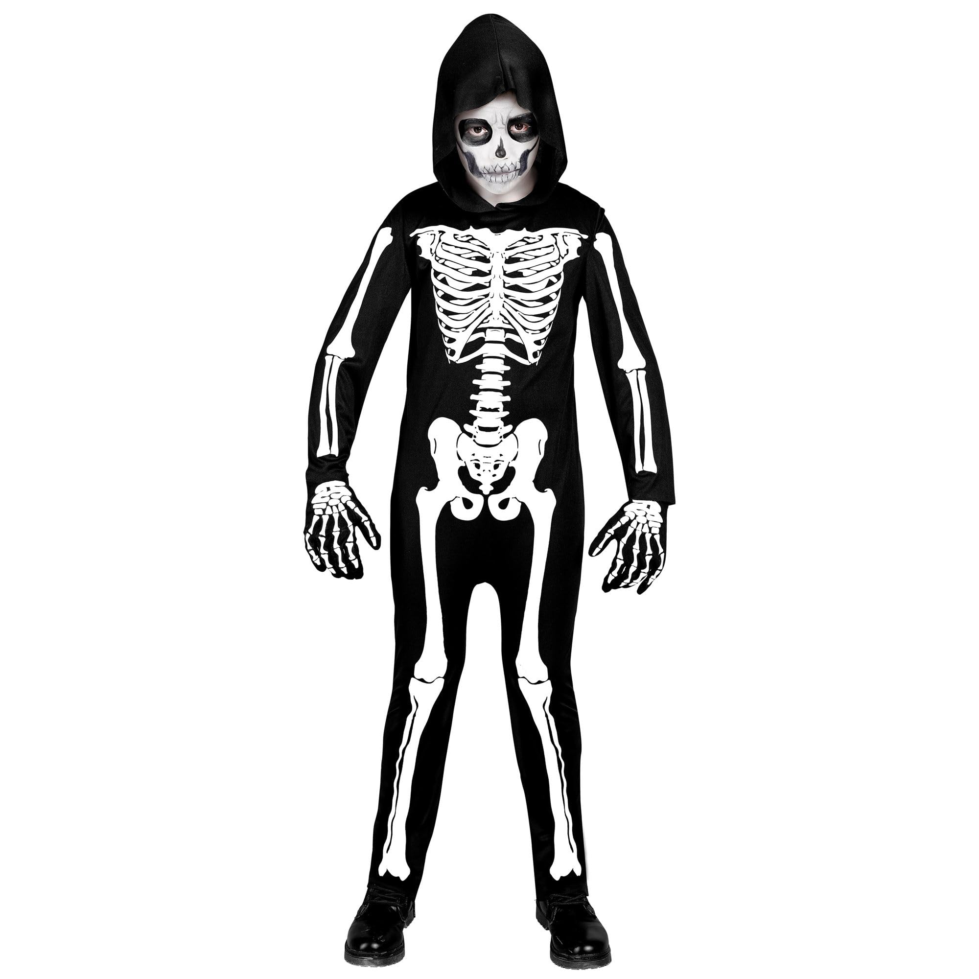W WIDMANN MILANO Party Fashion 12260 Kinderkostüm Skelett Children's Costume, Skeleton 2, 164 (EU)