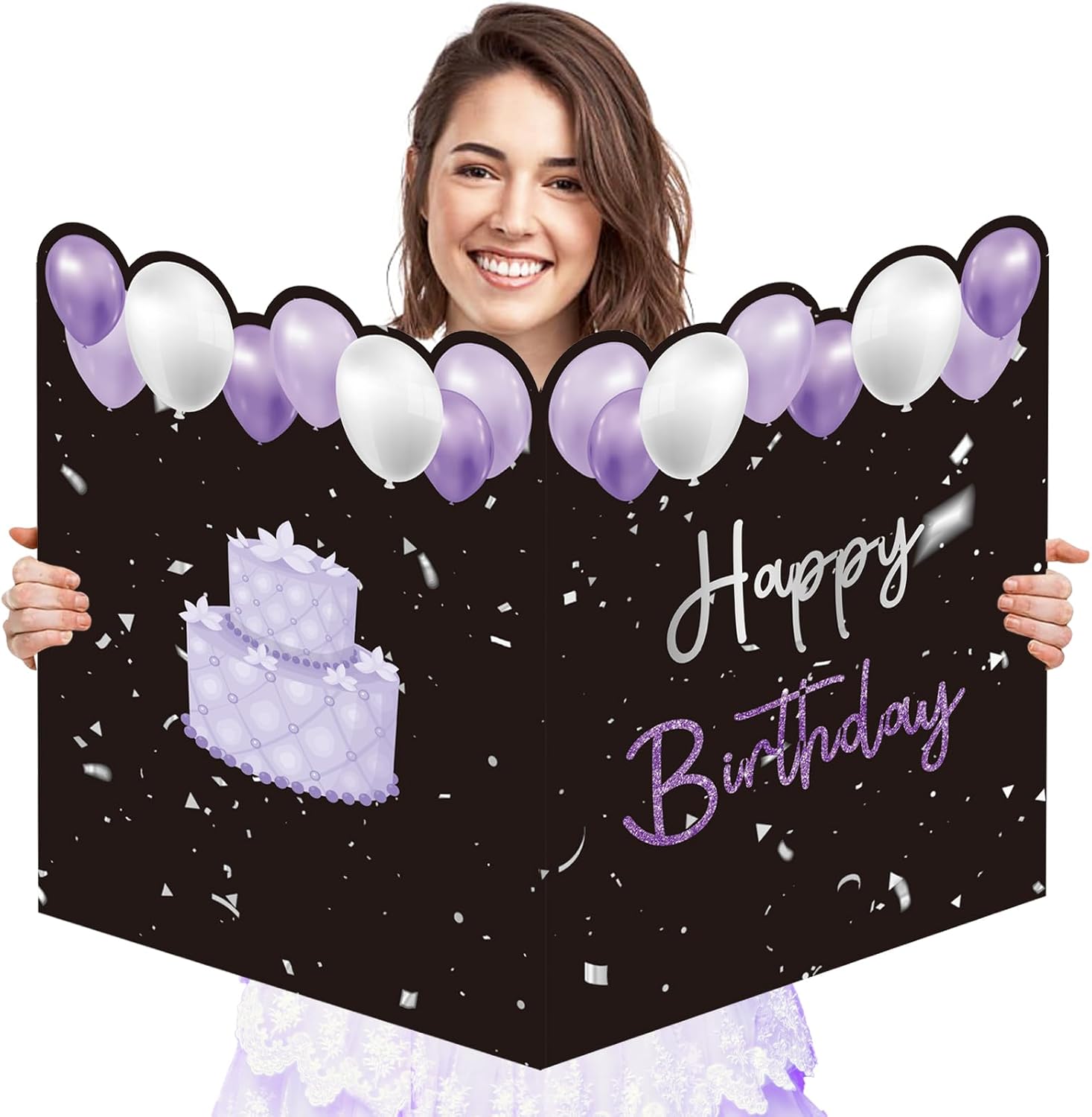 SULICRE Jumbo Birthday Card with Envelope, 22 x 14 Inch