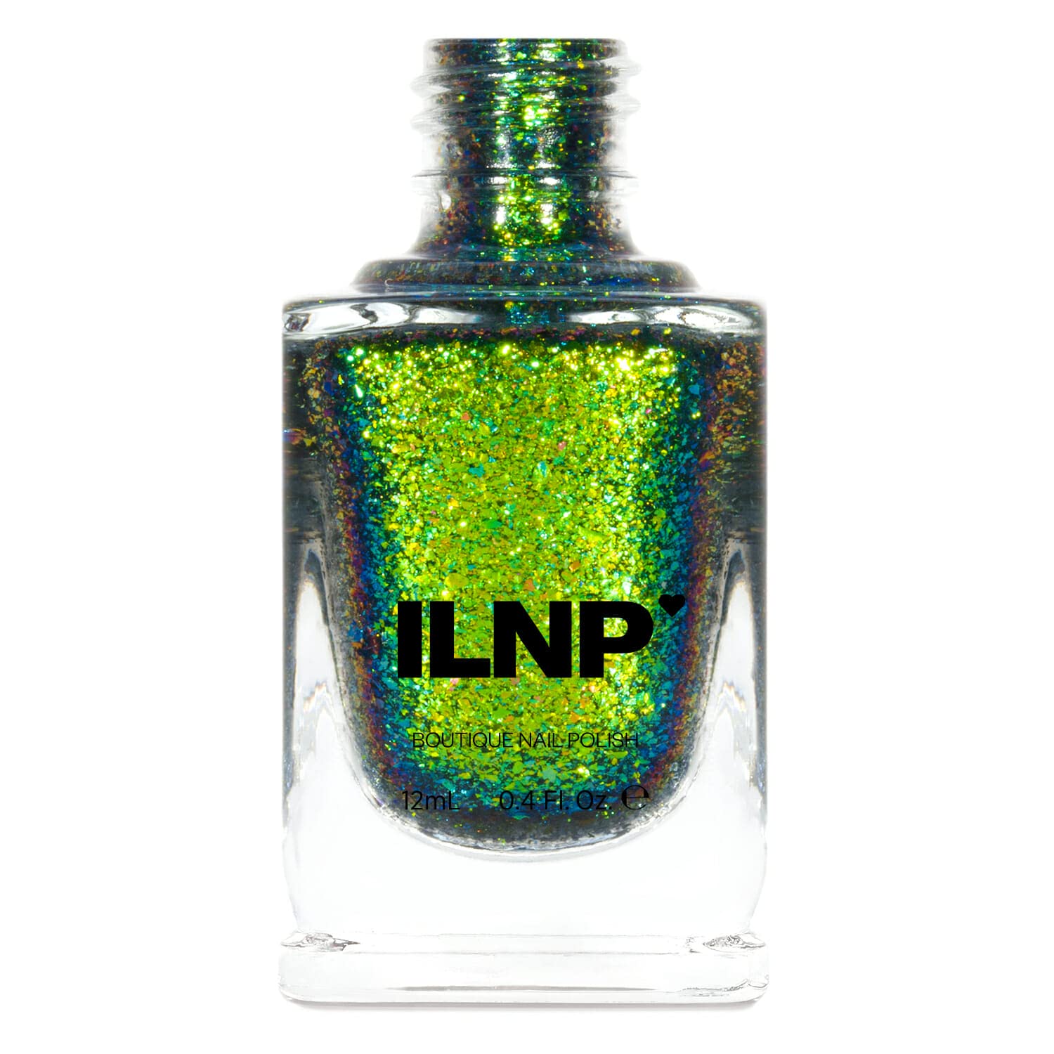 ILNP Open Fields - Grass Green, Yellow, Blue Ultra Chrome Color Shifting Flakie Nail Polish
