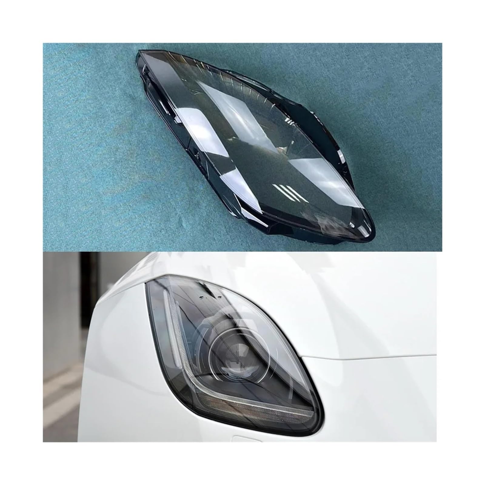 Cache phare Jaguar F-TYPE pour virées nocturnes coque transparente droite - 8