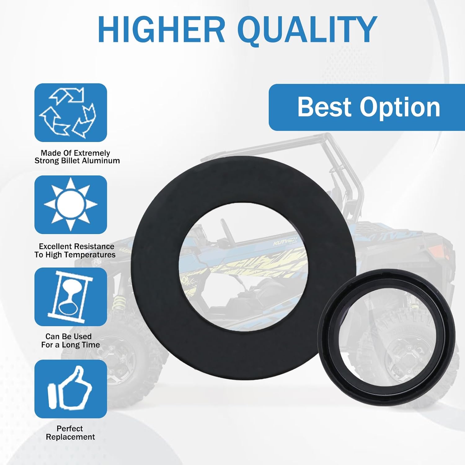 Crankshaft Seal Ring Cover, Crank Seal Cover Kit Compatible with Polaris Ranger 900/1000, RZR 900/1000, General 1000