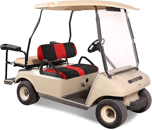 Miniatura 100 de Juego de fundas de asiento de carrito de golf, fundas para asientos delanteros de carrito de golf, ajuste para Club Car Precedent OEM, cojín