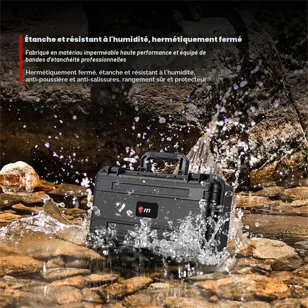 LiLiTok étui de transport rigide pour MSI Claw A1M, résistant aux chocs, portable pour accessoires de console, Noir