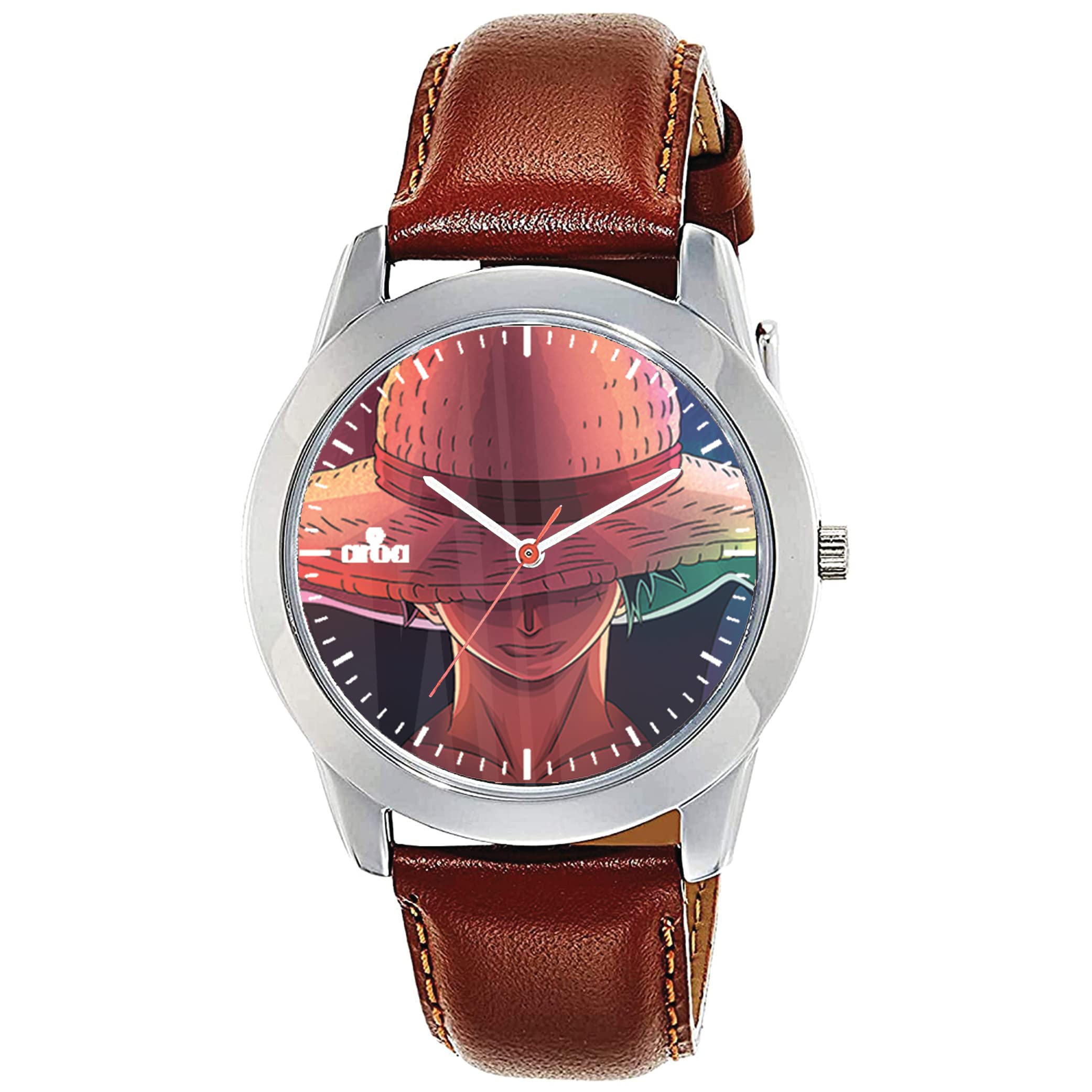 AROA Watch for Men with One Piece Luffy Cool Art Model :643 in Steel Metal Type Brown Strap Analog Watch Multicolor Dial for Men Stylish Watch for Boys (B0C6Q9M4H3) Amazon Price History, Amazon Price Tracker