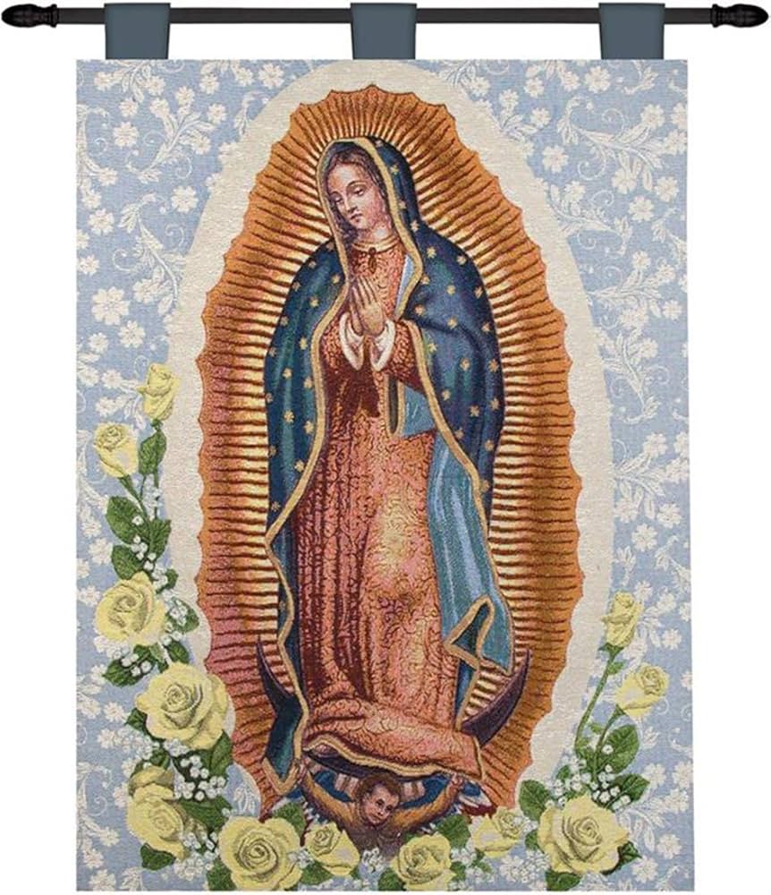 GUADALUPE 壁掛け マリア Amazon.com: Manual Inspirational Collection 26 X 36-Inch Wall