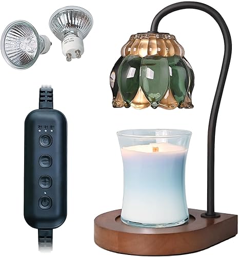 Miniatura 8 de PPZHAVG Lámpara calentadora de velas, temporizador eléctrico, compatible con todas las velas de frasco, regalo para mamá, calentador de velas