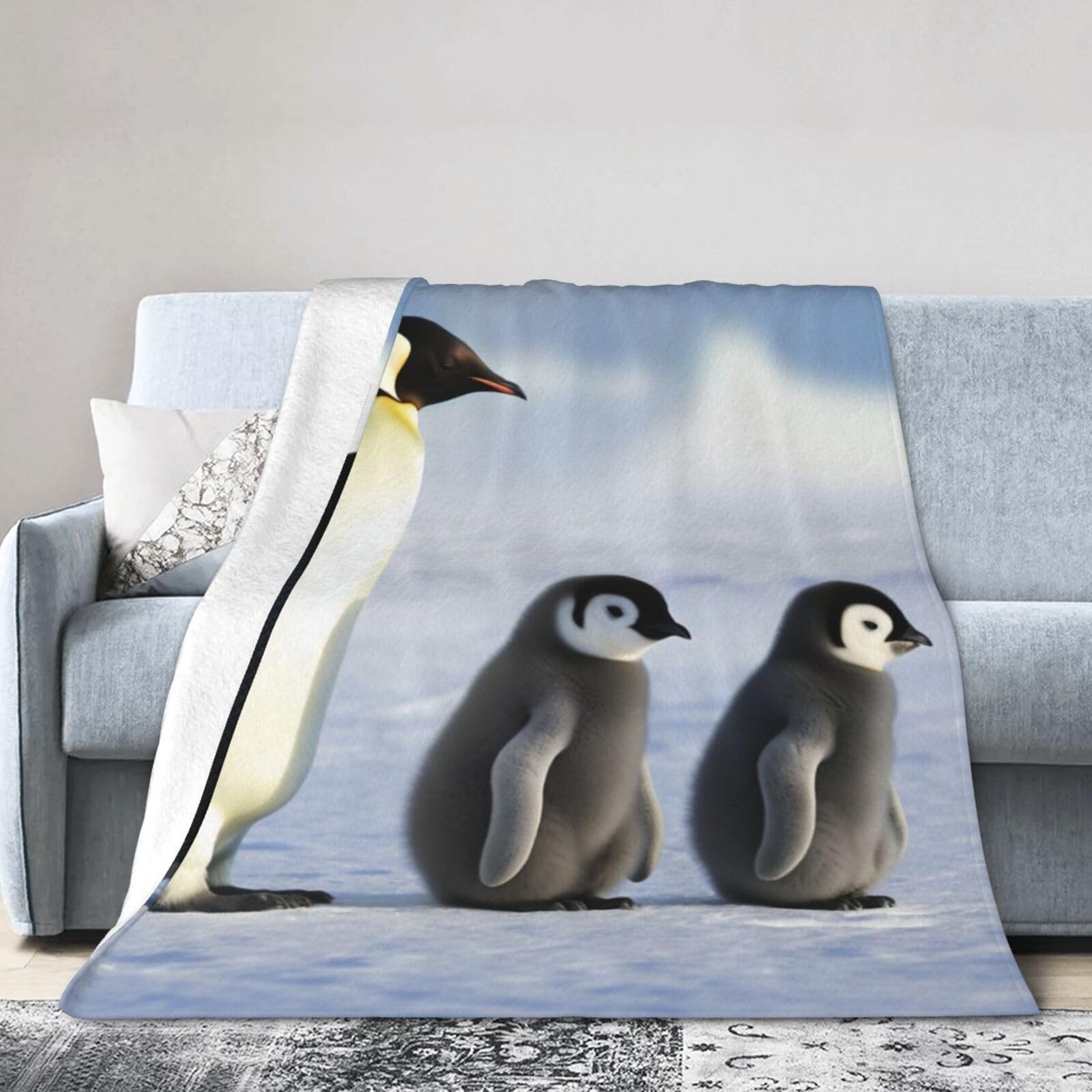 Pluche pinguin met fleece deken - online kopen