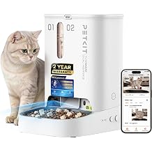 PETKIT YumShare Double 2 Automatic Cat Feeder with AI Camera,5L