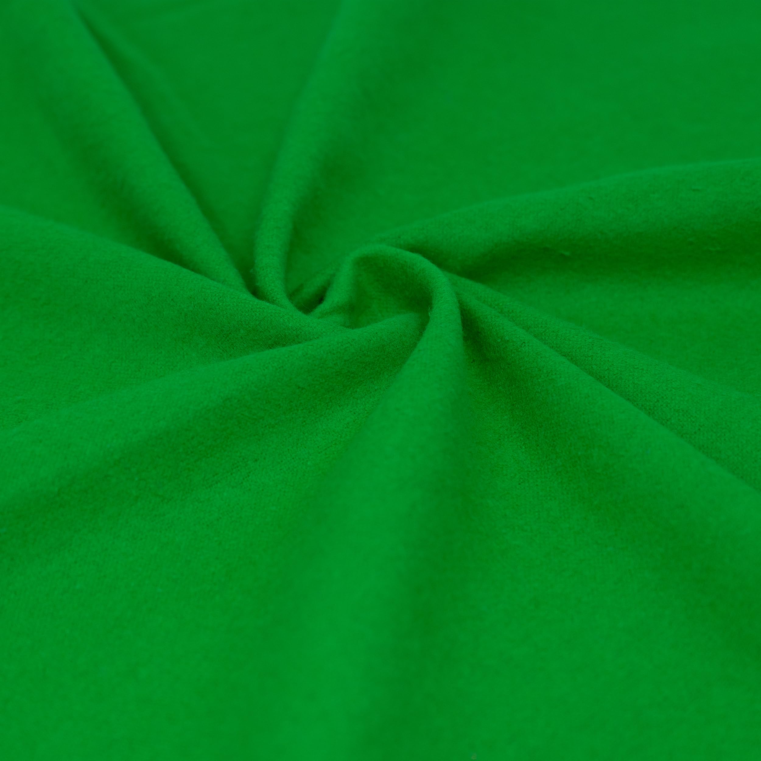 RTC Fabrics 42"/43" 100% Cotton Flannel Solid Kelly Green Color Crafting Fabric by The Yard