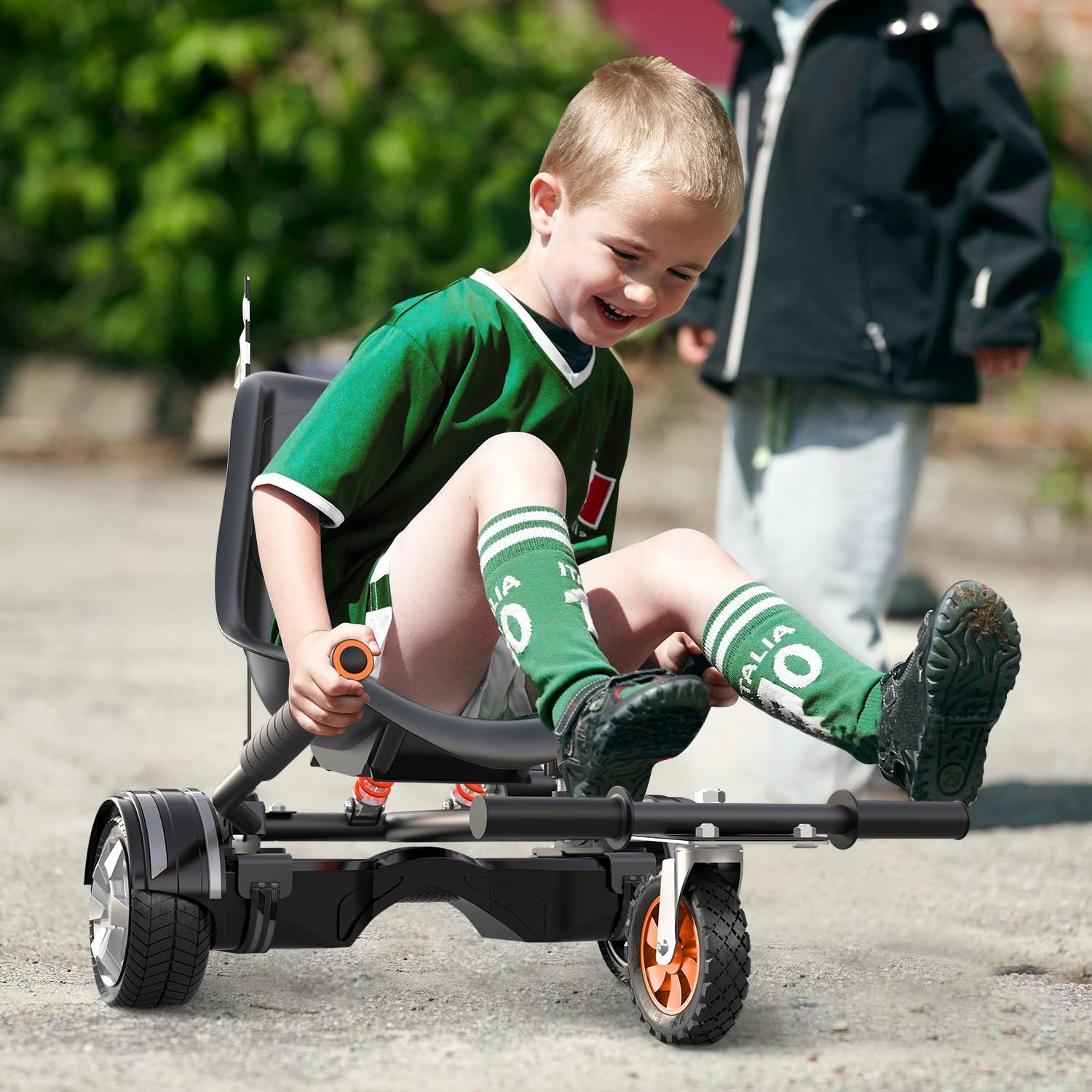 Hoverboard Attack, with double absorption of rear shock absorbers and larger seat, accessory for the Hoverboard seat for 6 "at 10" Hoverboard seat, length of the adjustable frame and 6.3 -inch off -road rubber wheel 8 717LNPnVaPL. AC SL1500