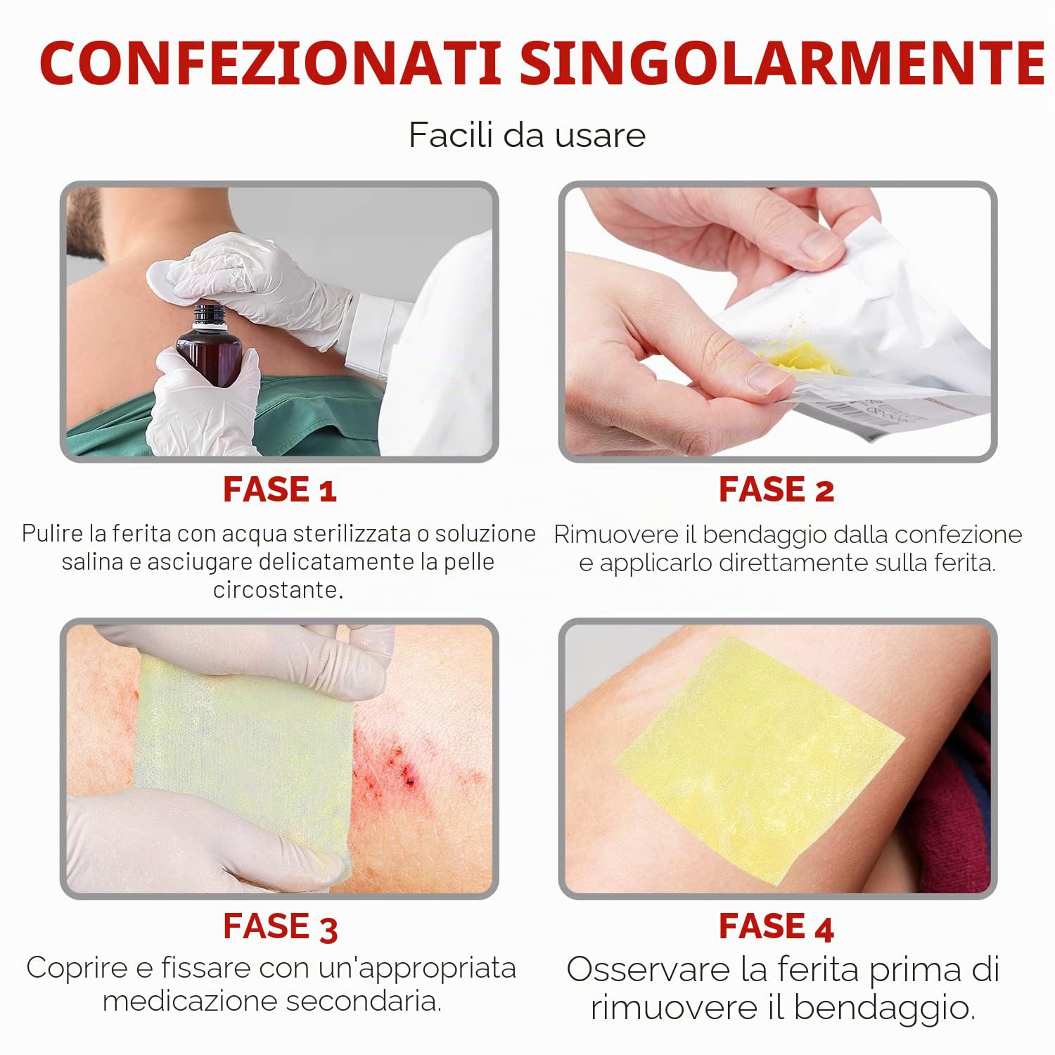 HEALQU Xeroform Medicazione Petrolatum 5x9 – Confezione da 25 garze non aderenti per ferite a bassa essudazione – Cerotto di garza a maglia fine sterile per lacerazioni, ustioni e innesti cutanei