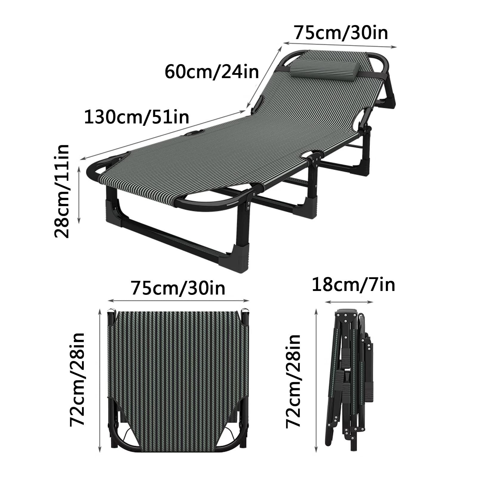 Strandliege klappbar leicht tragbar,sonnenliege klappbar liegestuhl,liegestühle für draußen,Leicht, tragbar, ideal für draußen, am Pool, am Strand, auf dem Rasen,auf der Terrasse,beim Camping, am See