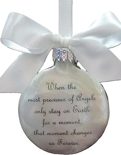 Adorno conmemorativo para bebé, el más preciado de los ángeles con huellas, regalo de condolencias