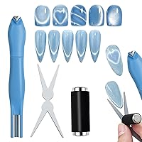 Vista 8 de JERCLITY 24 imanes de ojo de gato para uñas, rectangular, potente y multifuncional, imán de ojo de gato cuboide para ojo de gato, esmalte de gel