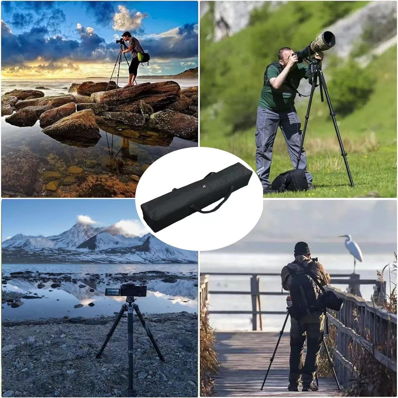 Jiahuade Leggera Impermeabile Imbottita Custodia,Borsa per Treppiede,Custodia per Treppiede Borsa (110 * 20 * 20cm)