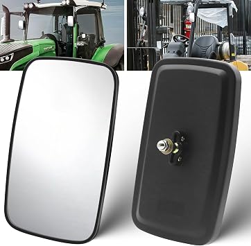Forklift Mirror, Universal Tractor Mirrors for Forklift Wide Angle Rearview Mirror for Truck Tractor Reaplacement 1