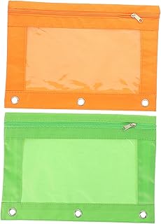 WOFASHPURET 2 Pçs Clipes De Pasta Tapa-Olho Máscara De Olho Porta Lápis Saco De Lápis Liga De Alumínio Bolsa De Lápis Em Massa Malotes De Caneta Blinder Pasta De Lápis Bolsas Com Zíper Saco