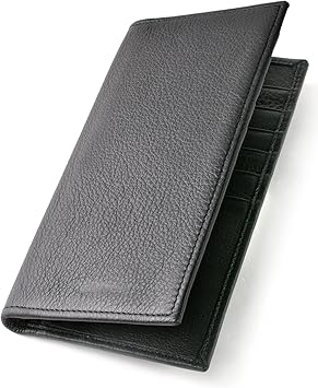 Amazon 長財布 本革 メンズ 薄型 財布 カード入れ 小銭入れなし ミニマリスト 牛革 カードケース ブラック 財布